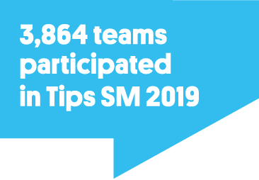 3,864 teams participated in Tips SM 2019