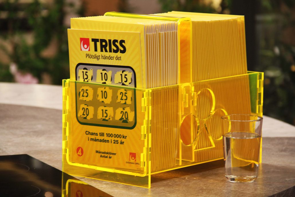 Det vankas en riktig storvinst för kunden som köpte sin Triss med tre klöversymboler hos Willys i Västerås.