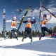 Moa Lundgren (2:a), Ebba Andersson (1:a) och Emma Ribom (3:a) efter 15 km fristil för U23 vid Junior-VM i skidor den 5 Mars 2020 i Oberwiesenthal. Foto: Lukas Johansson / Skidförbundet / handout / BILDBYRÅN