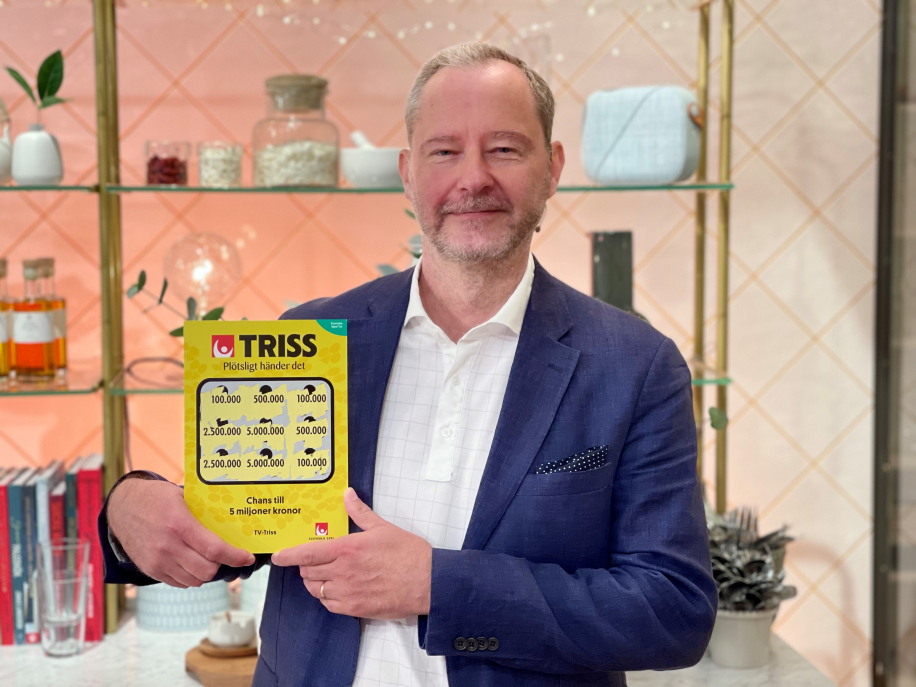 Thomas från Stockholm skrapade fram 100 000 kronor i direktsändning i TV4 Nyhetsmorgon och planerar resa för pengarna.