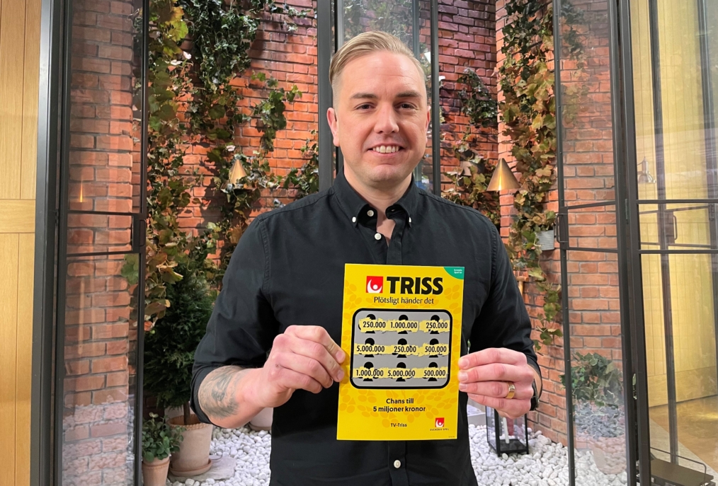 Patric från Stenungsund skrapade Triss i tv – reser för vinsten