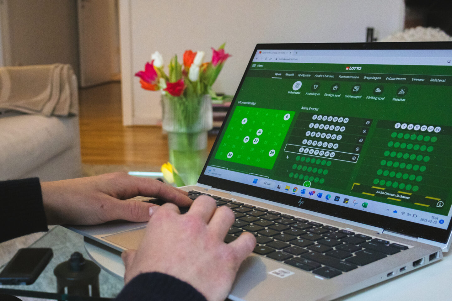 En kvinna i Göteborg fick fira in nya året med en vinst på drygt 1