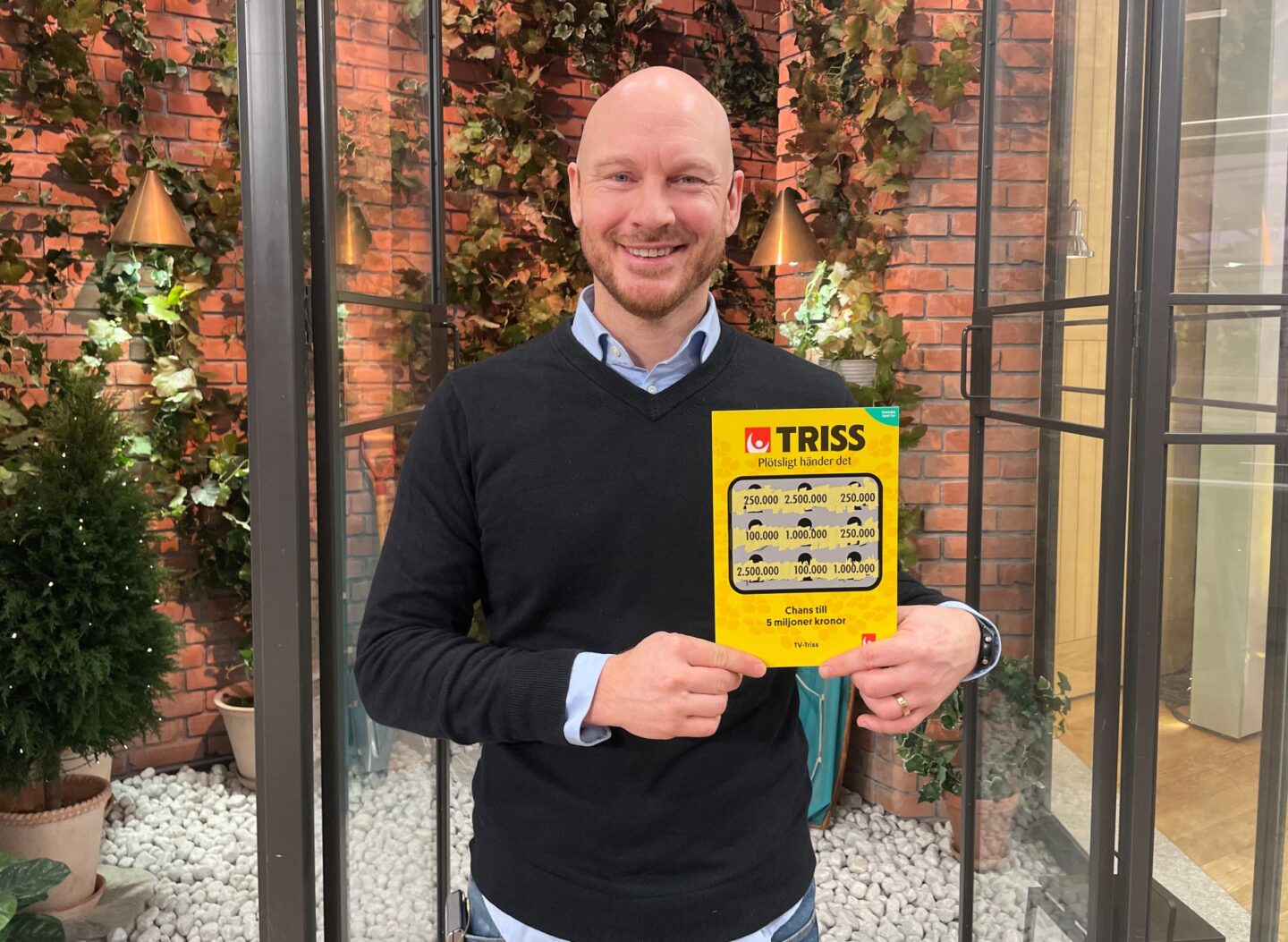 Anders från Östra Ljungby skrapade Triss i tv – vann en kvarts miljon