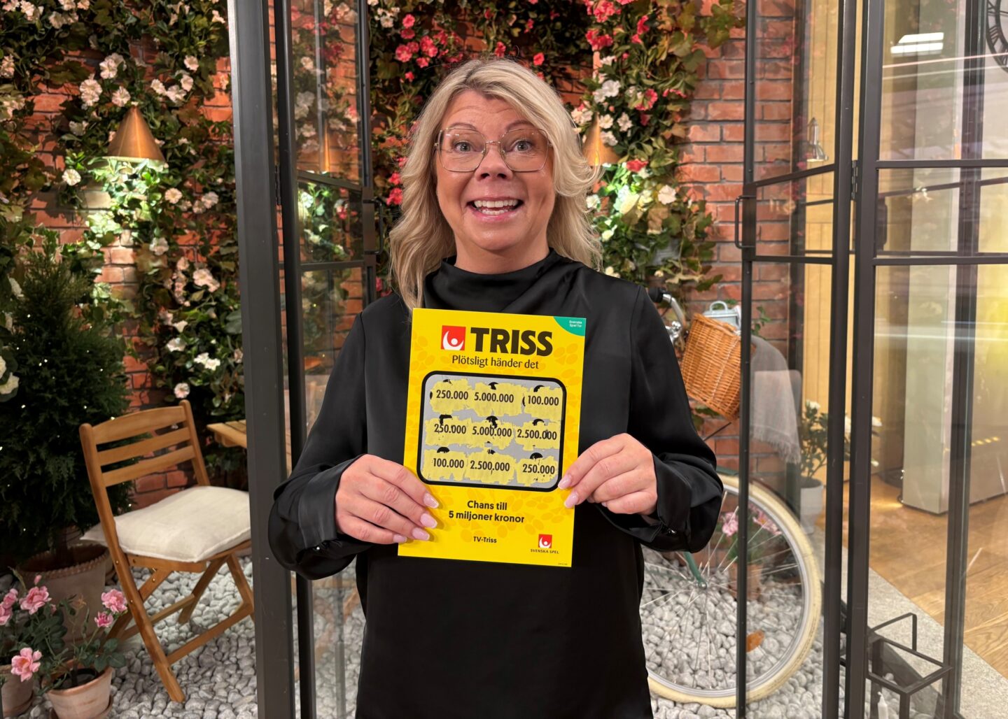 Kirunabon Anette vann en kvarts miljon på Triss i tv – vill resa till Alperna