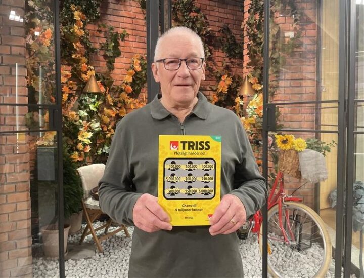 Bengt från Gällivare skrapade fram 100 000 kronor på Triss i tv