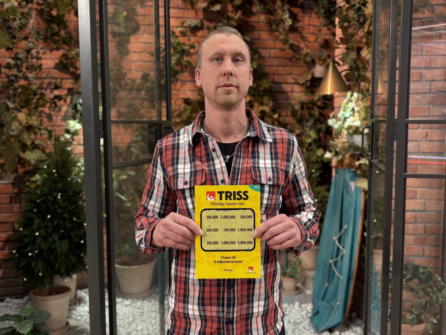 Björn från Alingsås vann 100 000 kronor på Triss i tv