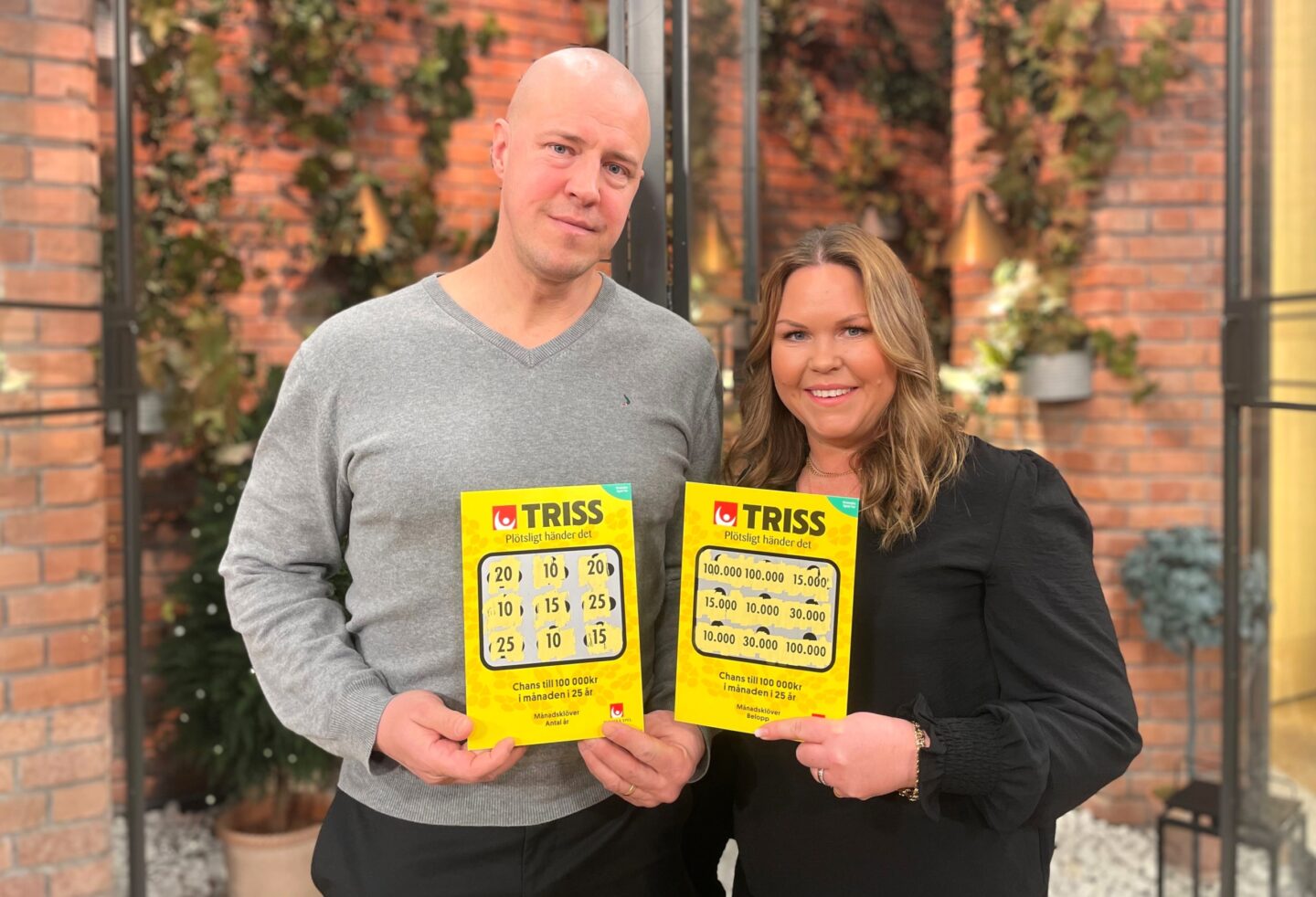Årets högsta Klöver-vinst till Caroline och Stefan från Linköping – 12 miljoner kronor