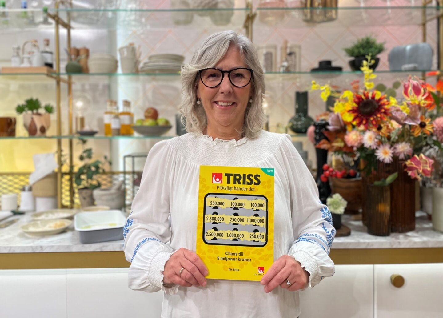 60-årspresent gav Elisabeth chansen att skrapa Triss i tv – vann en kvarts miljon