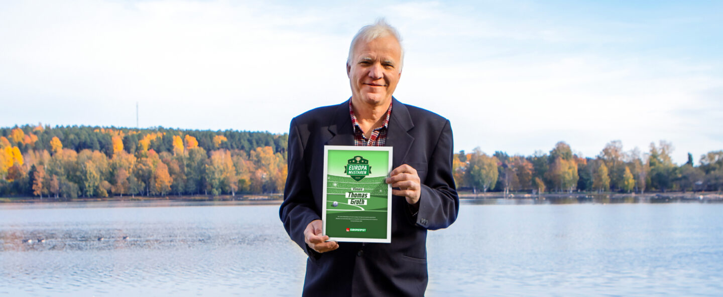 Thomas Groth från Hudiksvall bäst på att tippa Europatipset i Sverige – en glädjande nyhet för Iggesunds IK