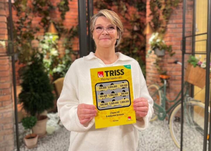 Södertäljebon Gunilla skrapade Triss i tv – bjuder familjen på Marbellaresa