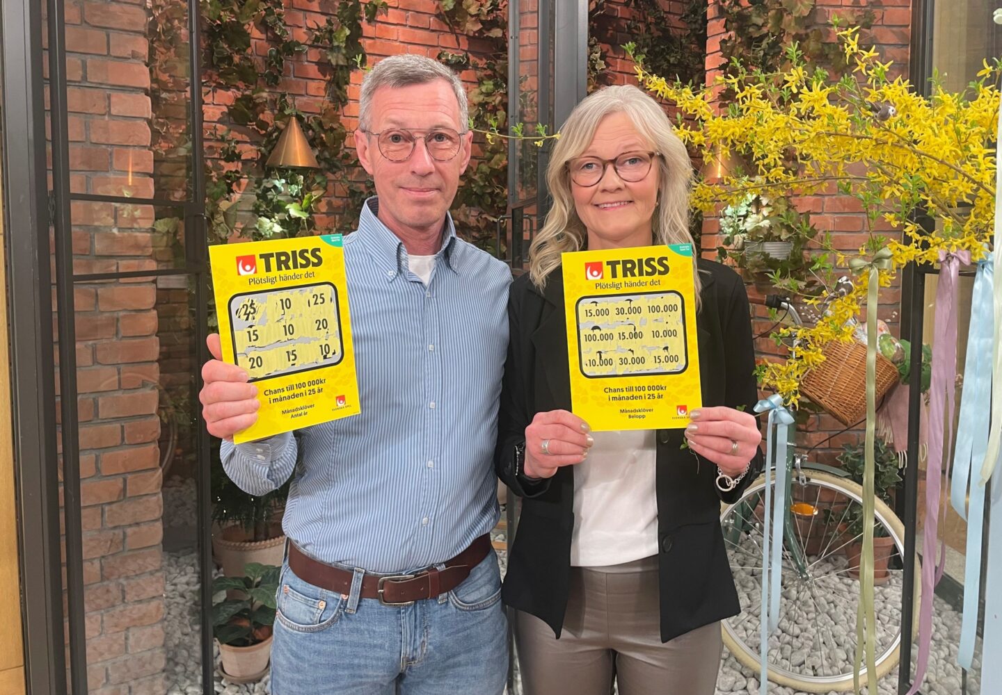 Födelsedagspresent ledde till miljonvinst på Triss för Lindomebo
