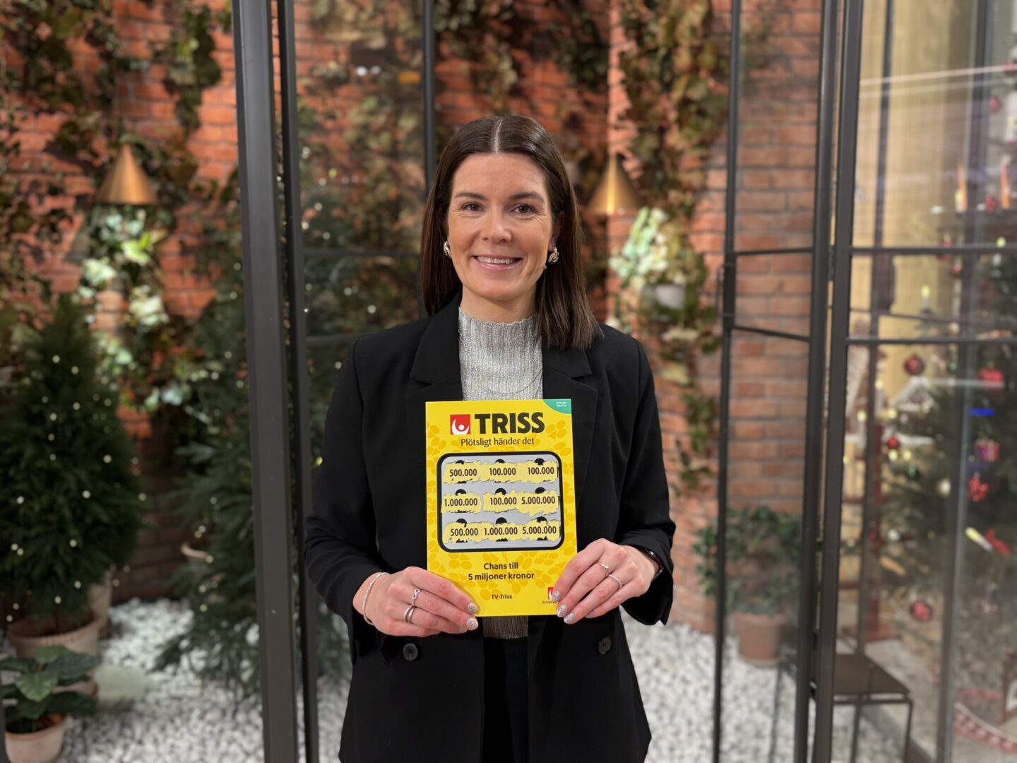 Helena från Dalsjöfors vann 100 000 kronor på Triss i tv