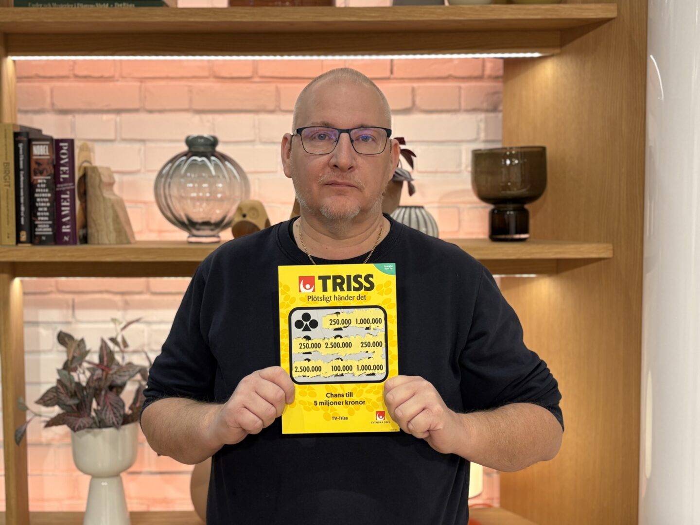 Helsingborgaren Henrik skrapade fram 250 000 kronor på Triss i tv