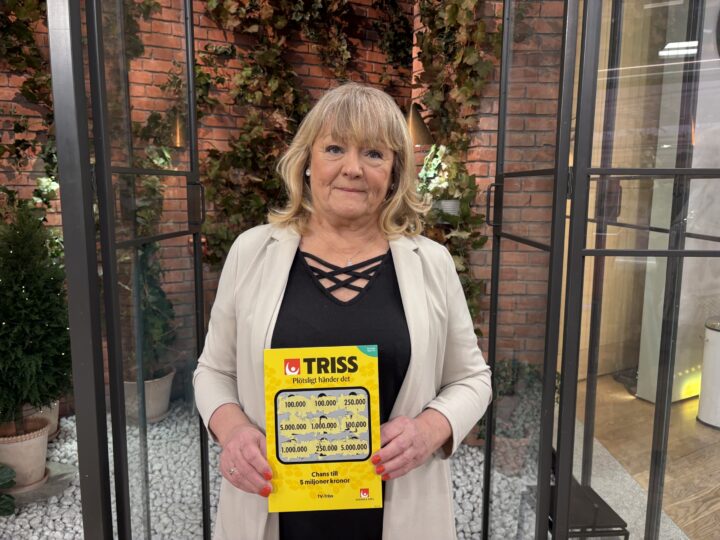Laila från Göteborg vann 100 000 kronor på Triss i tv|