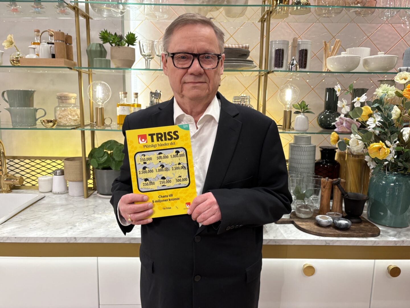 Henry från Älvkarleby vann en kvarts miljon på Triss i tv