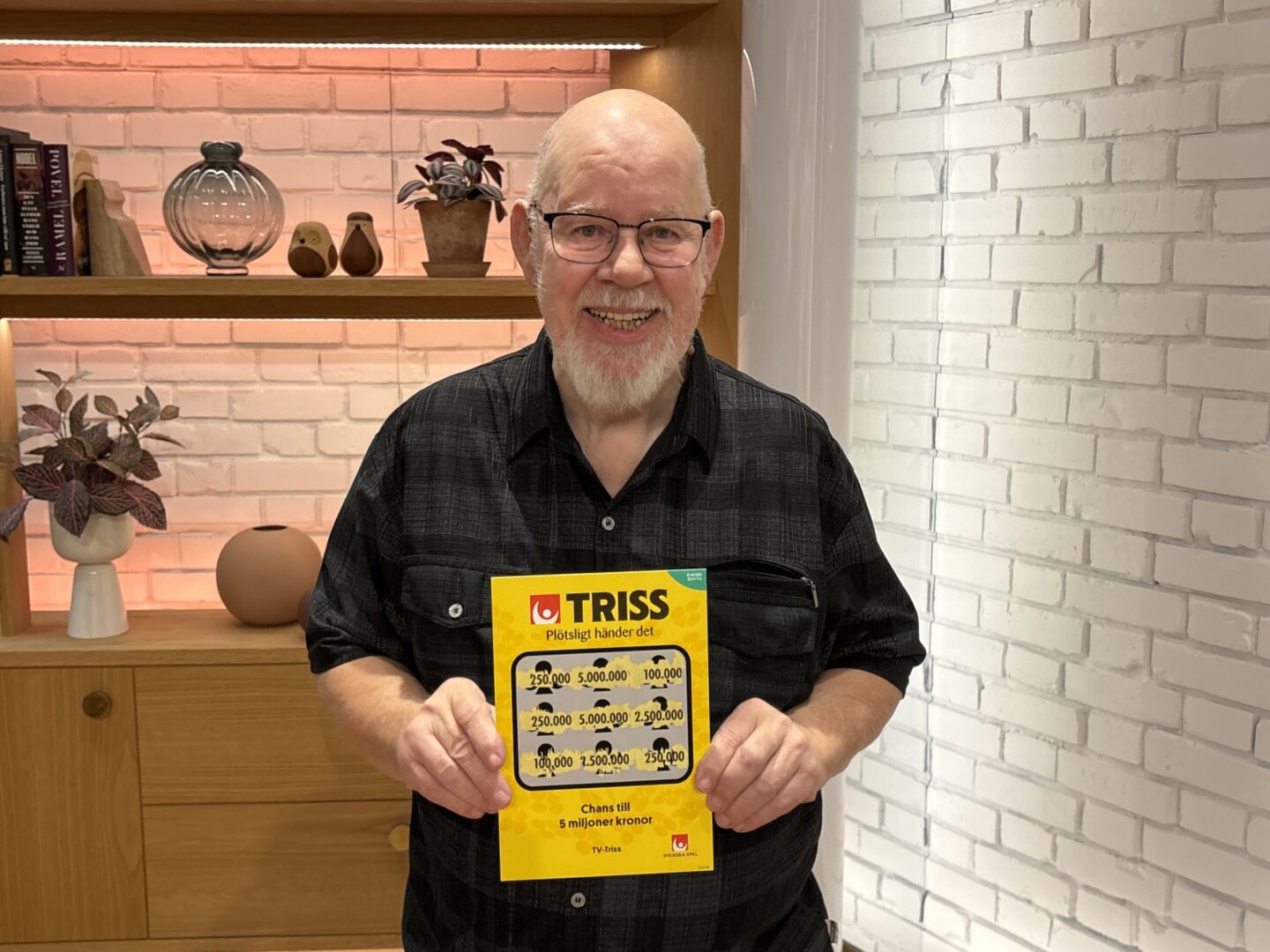 Farsdagpresent resulterade i en kvarts miljon på Triss i tv för Bo från Vännäs