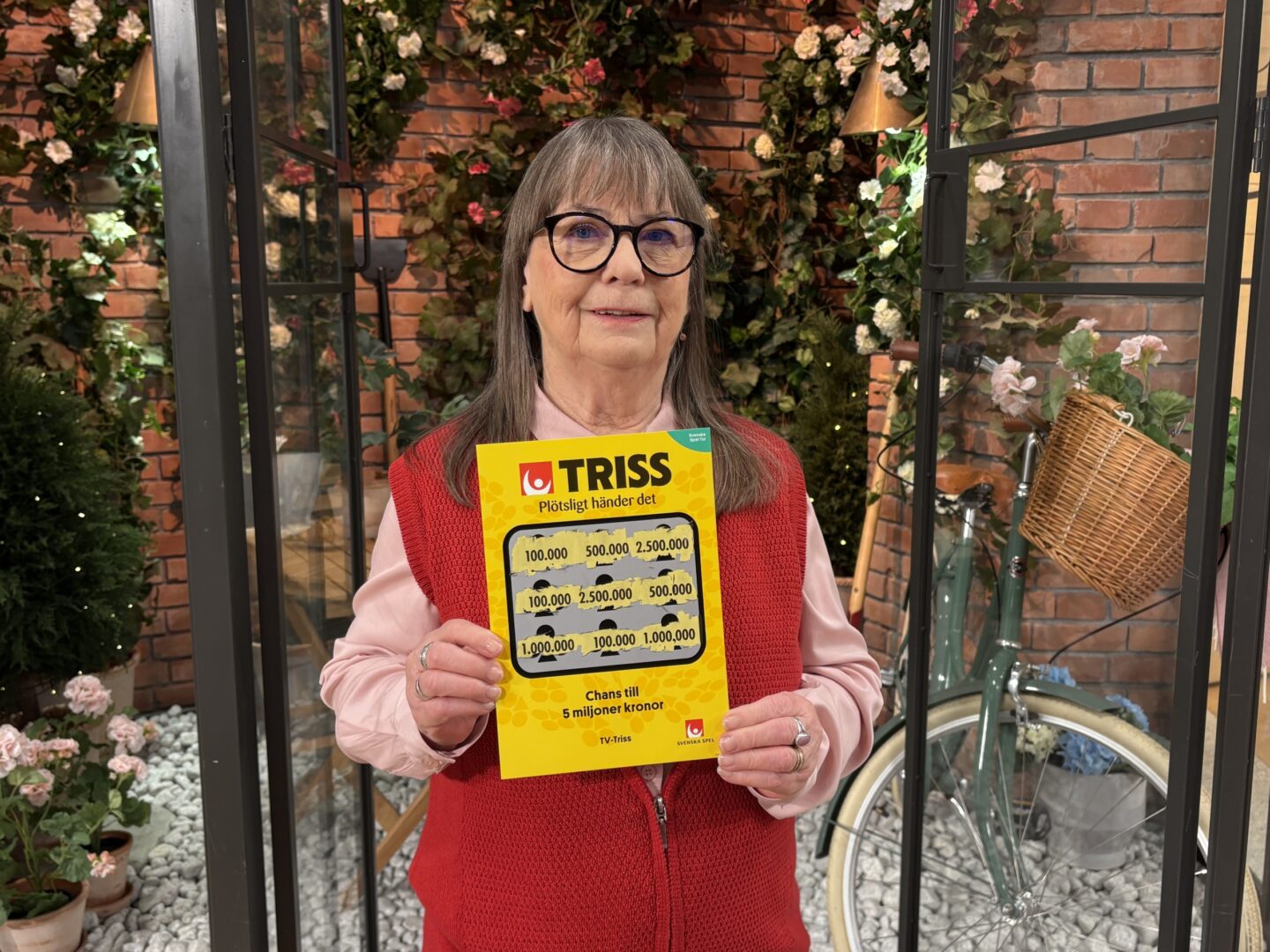 Else från Skinnskatteberg skrapade Triss i tv – vann 100 000 kronor