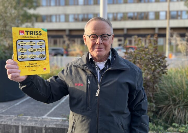 Håkan vann 100 000 kronor på Triss i tv tack vare en Triss-prenumeration
