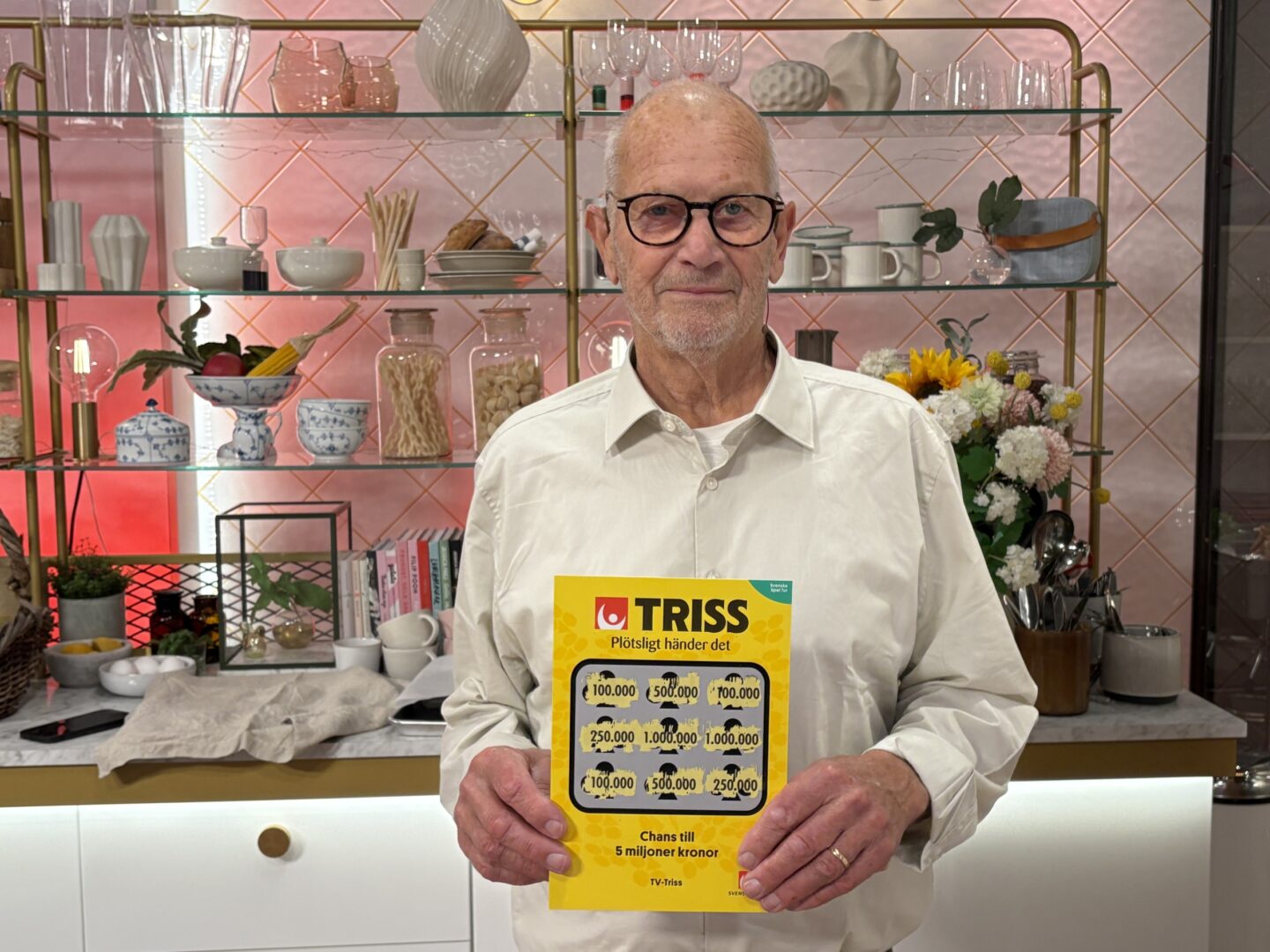Bengt från Smygehamn vann 100 000 kronor på Triss i tv