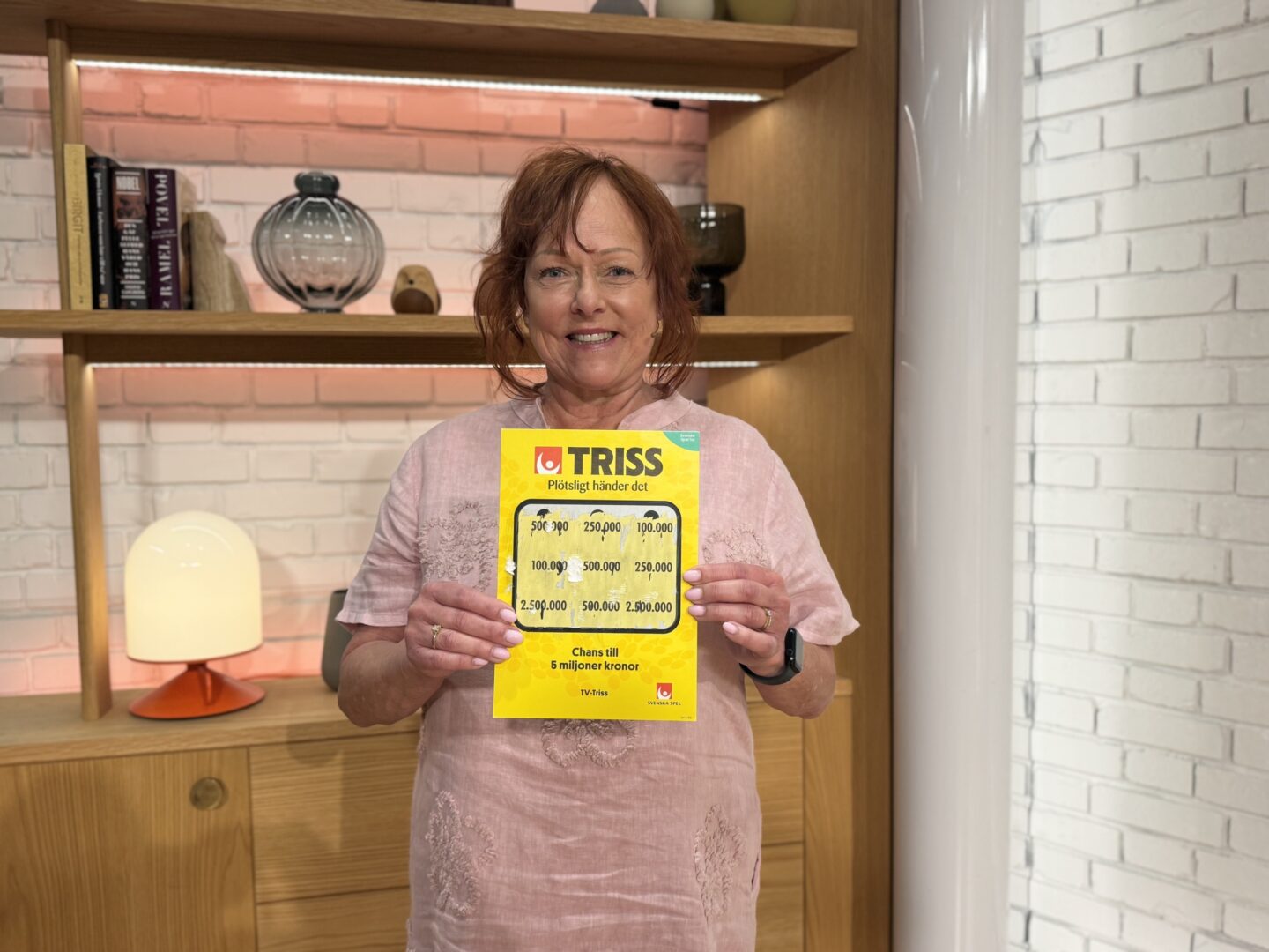 Birgitta från Östersund vann en halv miljon på Triss i tv – drömmer om en ny bil