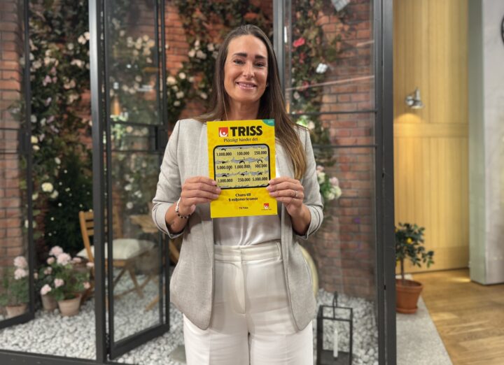 Johanna från Tyresö vann en miljon på Triss – reser för vinsten