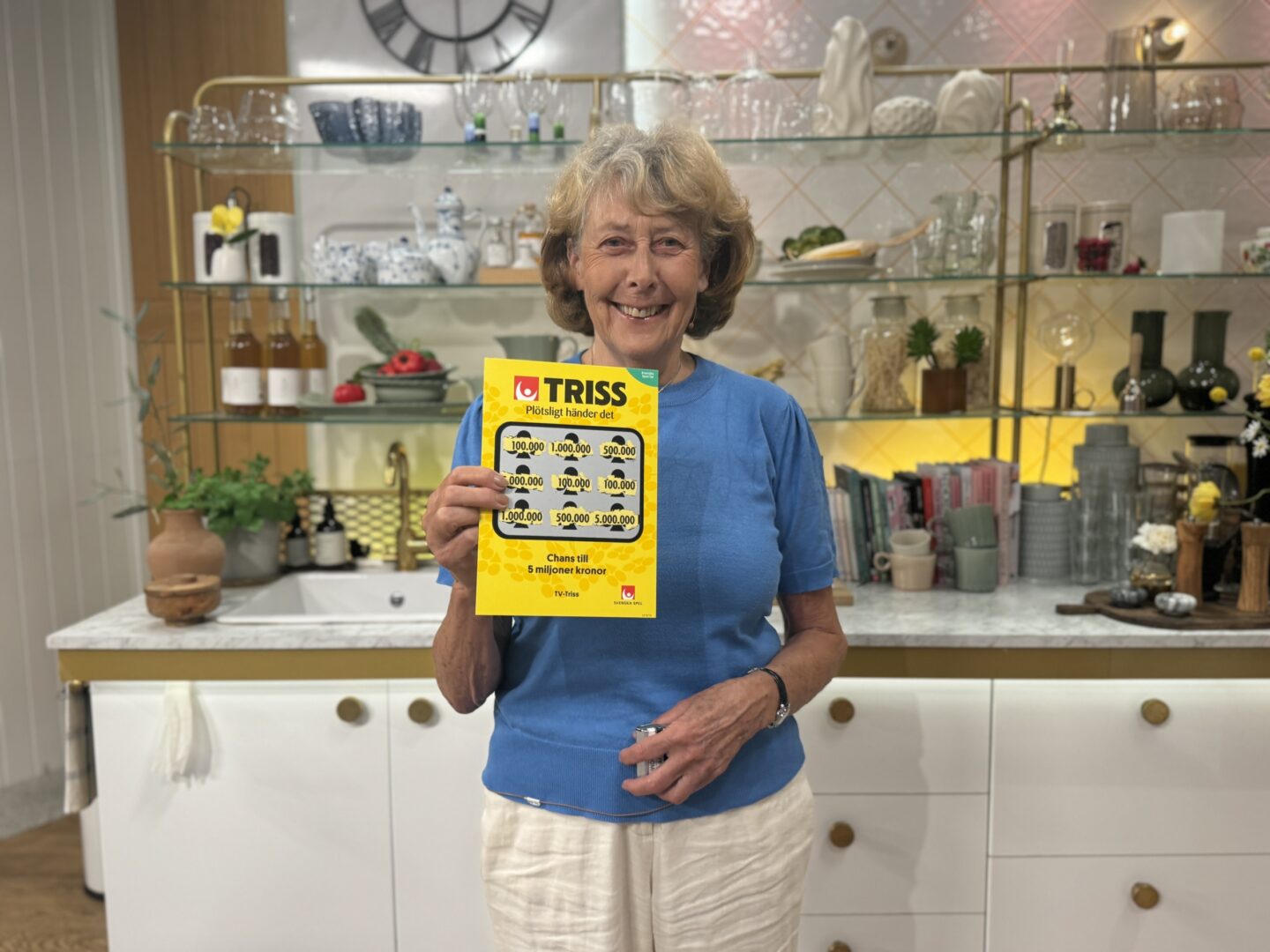 Magdalena från Stockholm vann 100 000 på Triss i tv