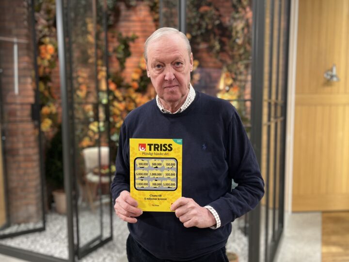 Pensionären Carl-Gustaf skrapade hem 100 000 kronor på tv-Triss