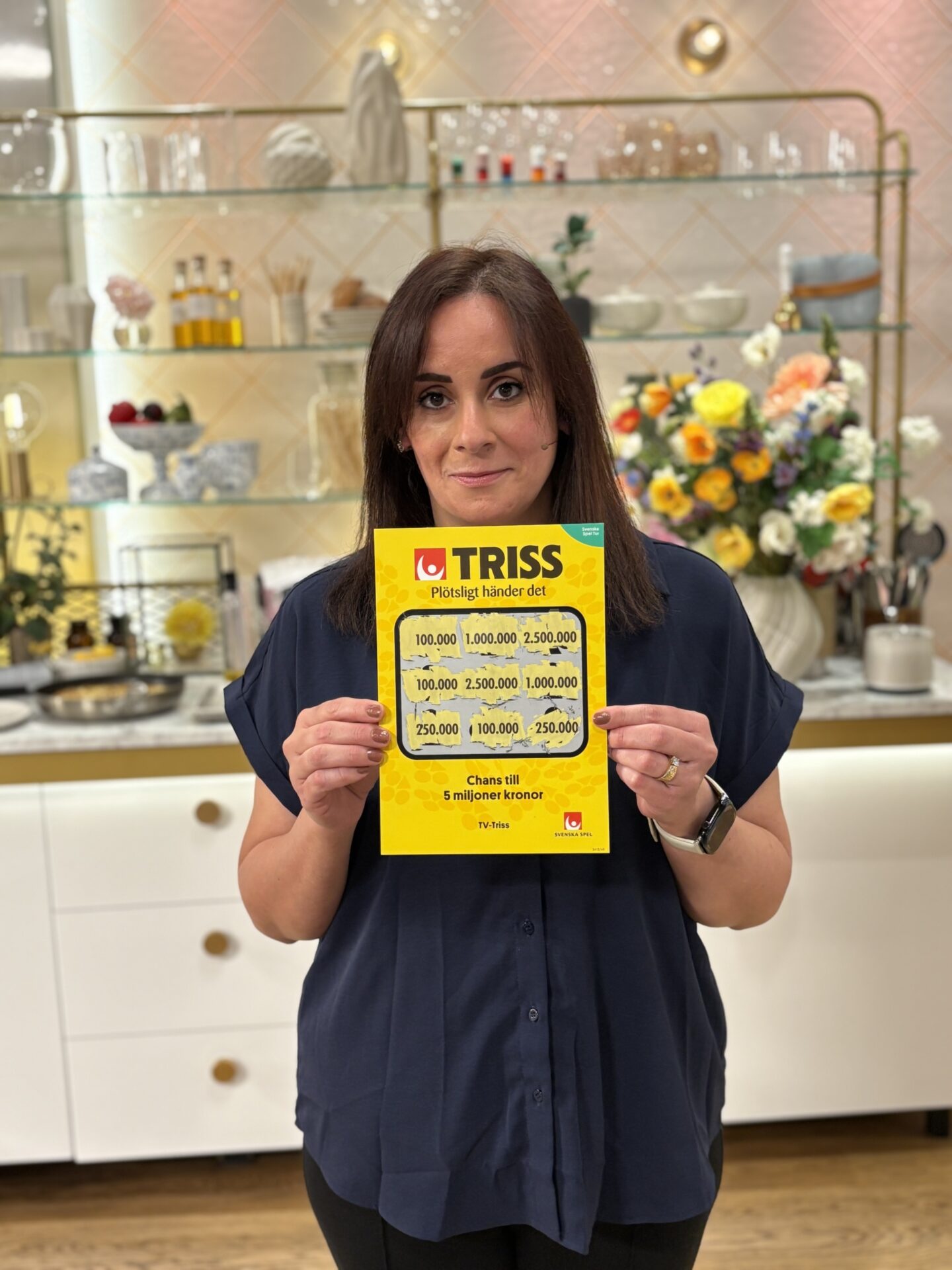 Israa från Klippan vann 100 000 kronor på Triss i tv