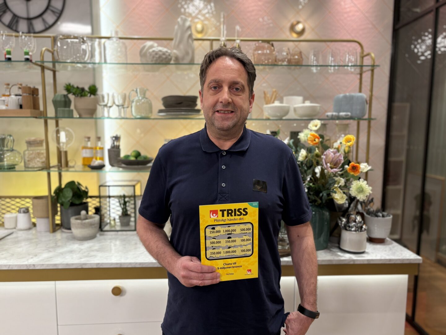 Janrick från Lessebo vann 250 000 kronor på Triss i tv