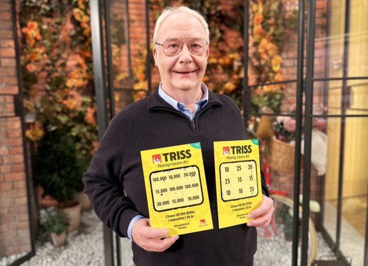 Hallarödsbon Jonas vann 12 miljoner kronor på Triss i TV4 Nyhetsmorgon under lördagen. Nu kommer han fira med pensionering