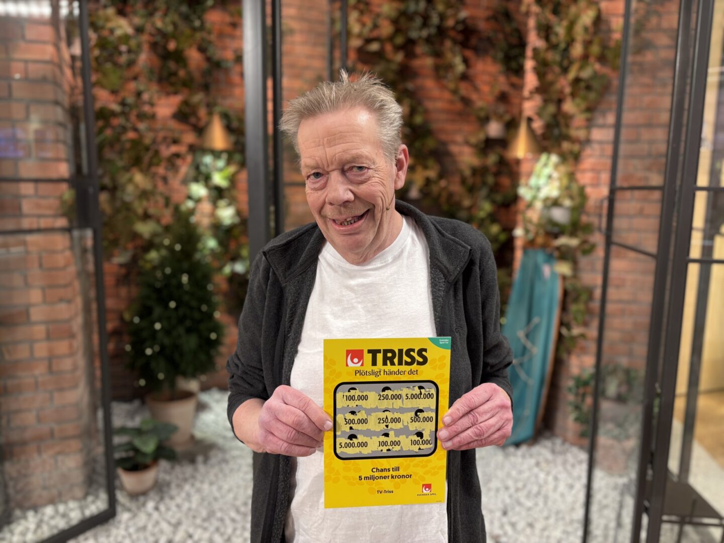 Kent från Svenstavik skrapade Triss i tv - vann 100 000 kronor