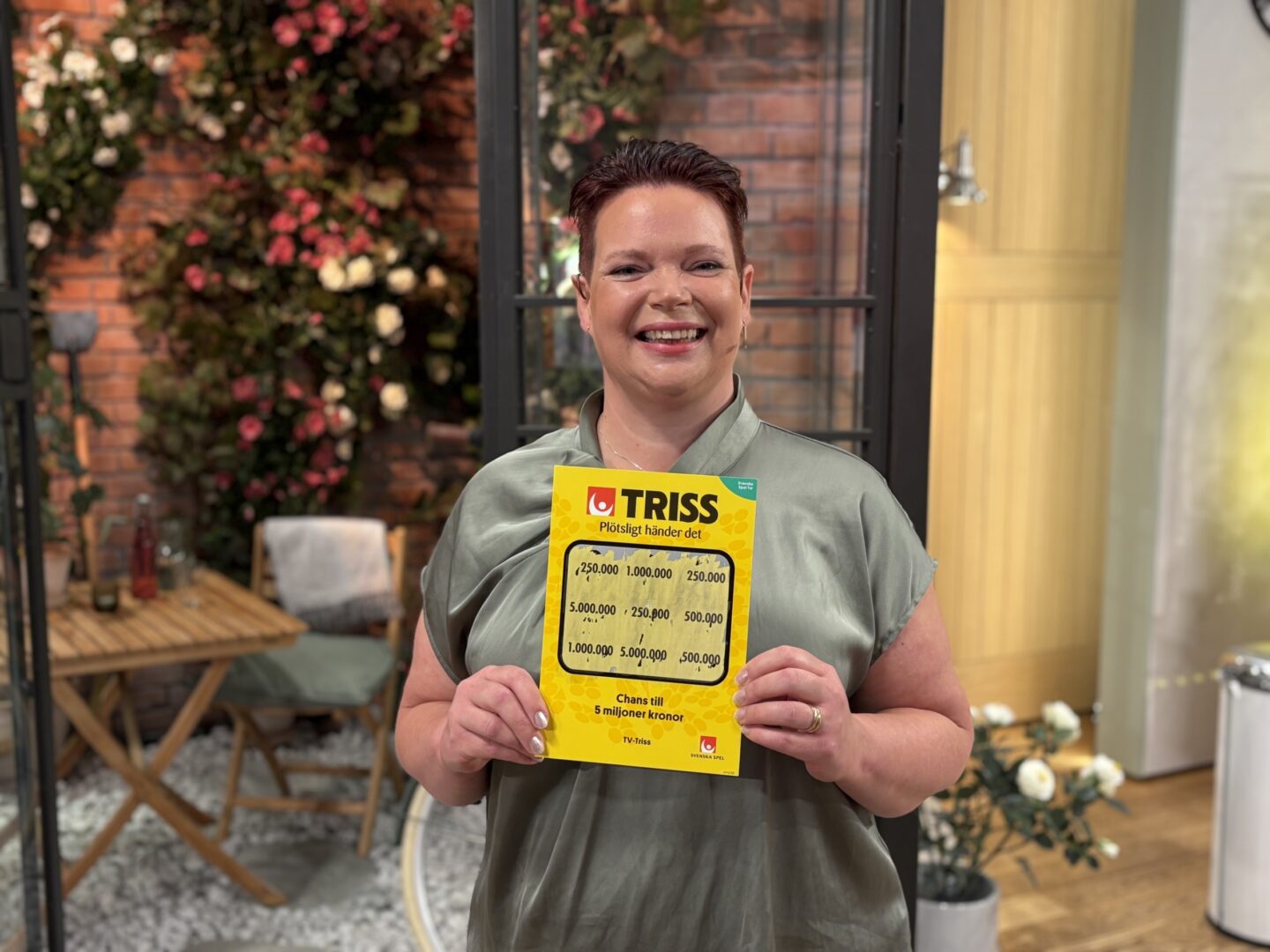 Kristina från Härryda vann 250 000 kronor på Triss i tv - åker på resa
