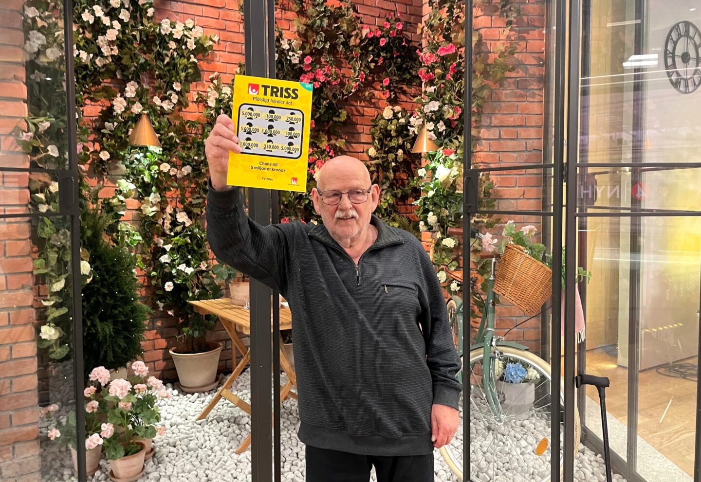 Lars-Erik från Skara vann högsta vinsten på TV-Triss – fem miljoner kronor