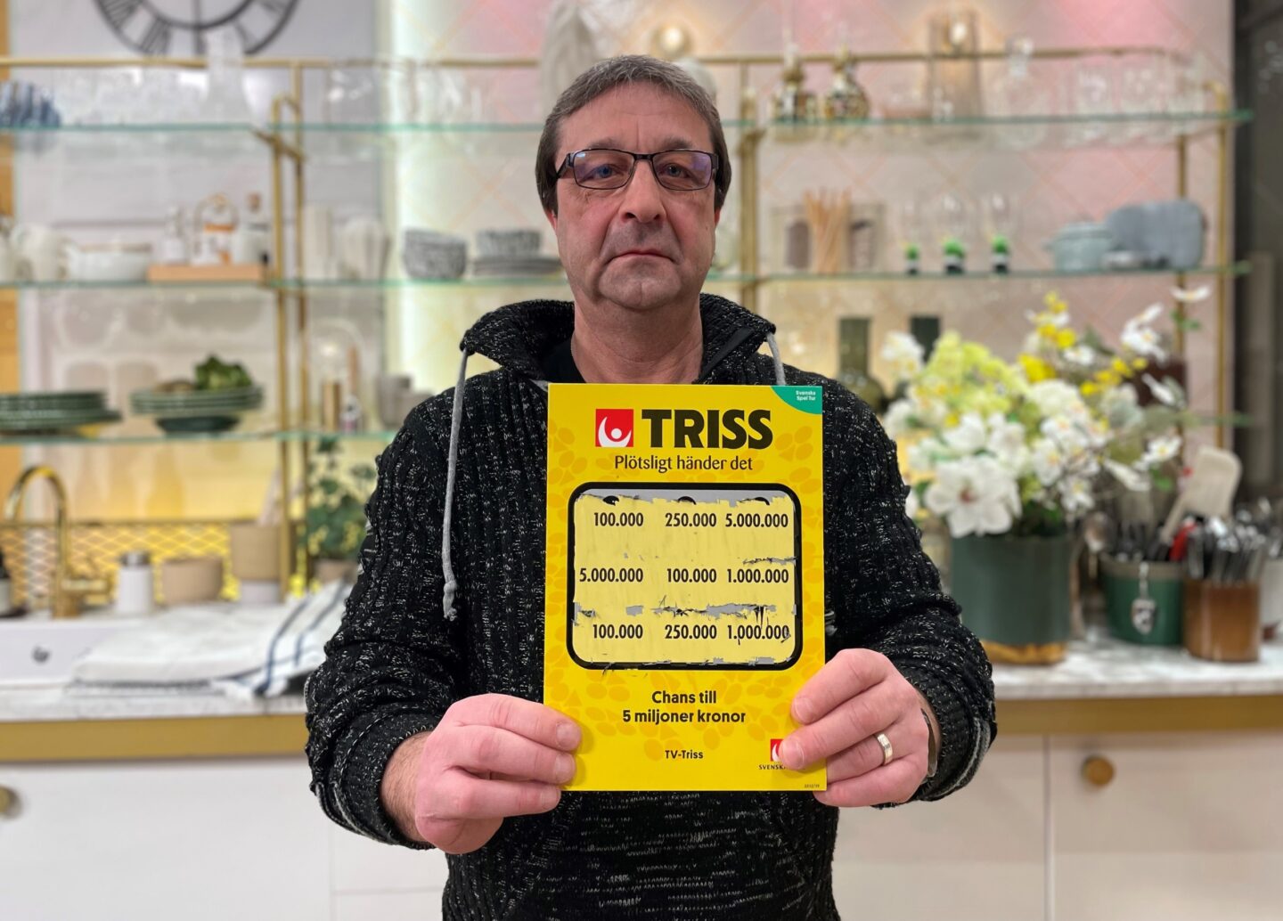 Karlstads tursammaste par skrapade Triss i tv
