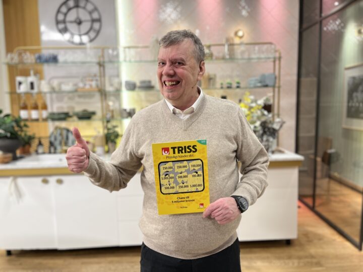 Leif från Lund vann en kvarts miljon på Triss i tv