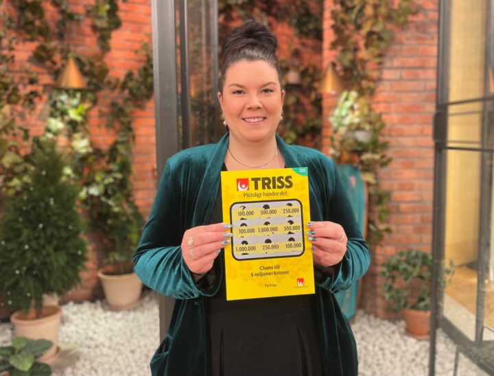 Linn skrapade Triss i tv – nästa vecka skrapar systern i tv-rutan