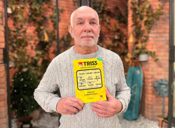 Mats från Skattkärr vann en kvarts miljon på Triss i tv