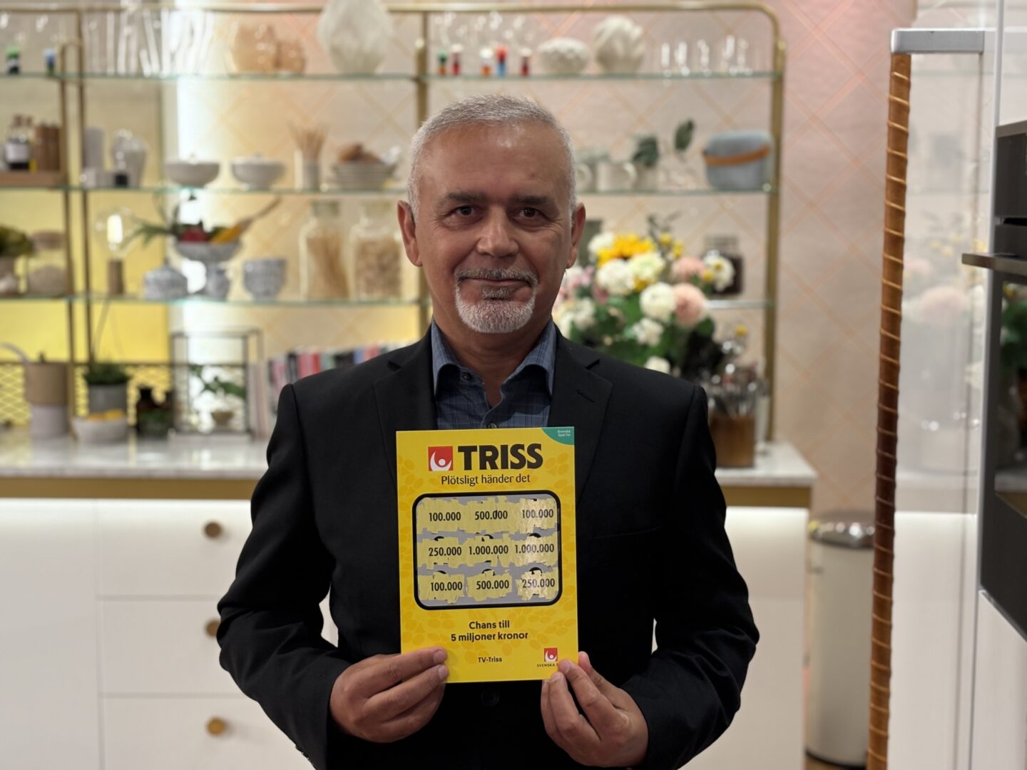 Mohammad från Göteborg vann 100 000 kronor åt sin vän på Triss i tv