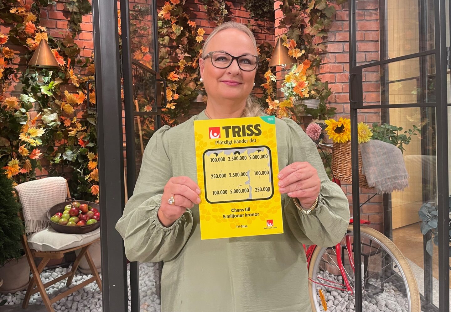 Petra vann storvinst på Triss i tv – årets första skrapare från Skanör