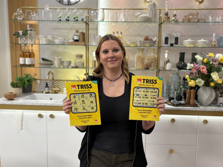 Rebecca från Nossebro skrapade hem miljonvinst på Triss i tv - flyttar till USA