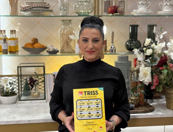 Reem från Stockholm skrapade fram 100 000 kronor på Triss i tv
