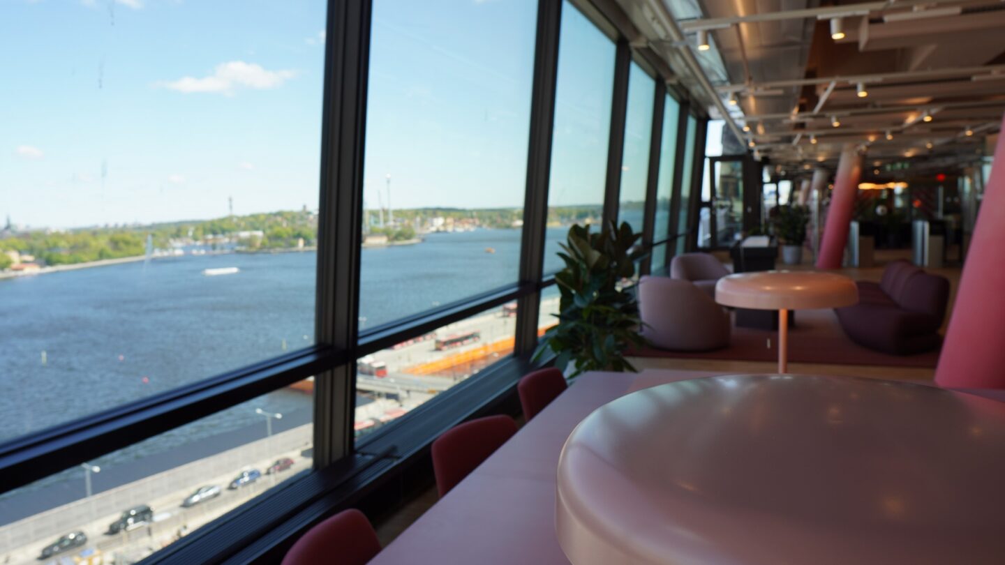 Utsikt från Svenska Spels kontor vid Slussen