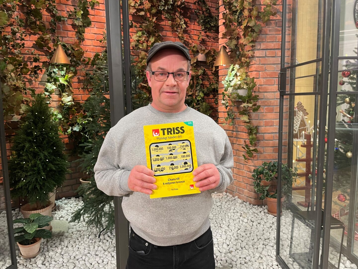 Ronny från Uttran vann en miljon på Triss under annandag jul