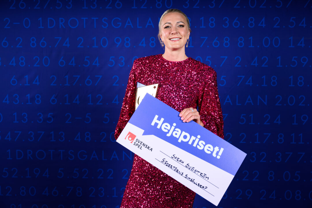 Sarah Sjöström named Female Athlete of the Year – donates money to her home club