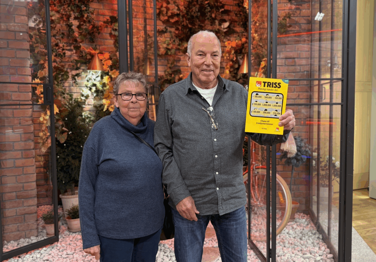 Karl Bertil från Tibro vann storvinst på Triss i tv