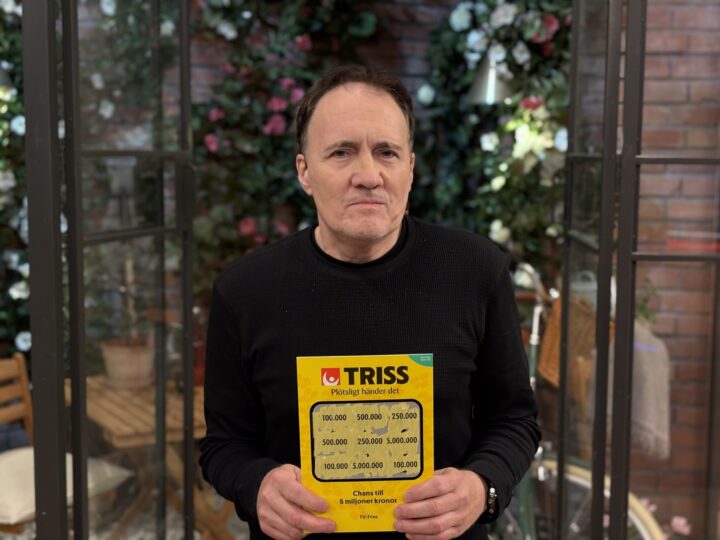 Stefan från Årjäng skrapade fram storvinst på Triss i tv