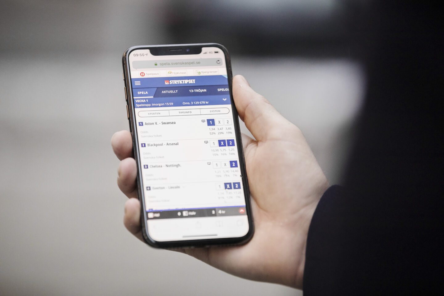 Man i 30-årsåldern från Stockholm prickade in 13 rätt på Stryktipset – vann över en miljon kronor