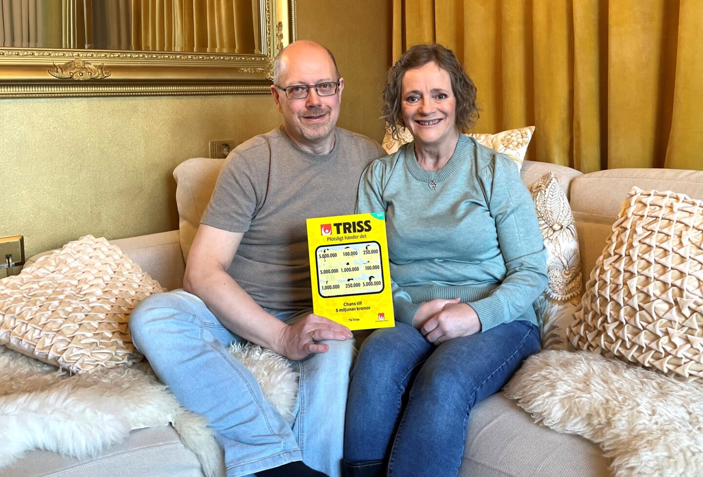 Ljungborna Susanne och Jörgen vann 5 miljoner på Triss – firar med bröllopsresa