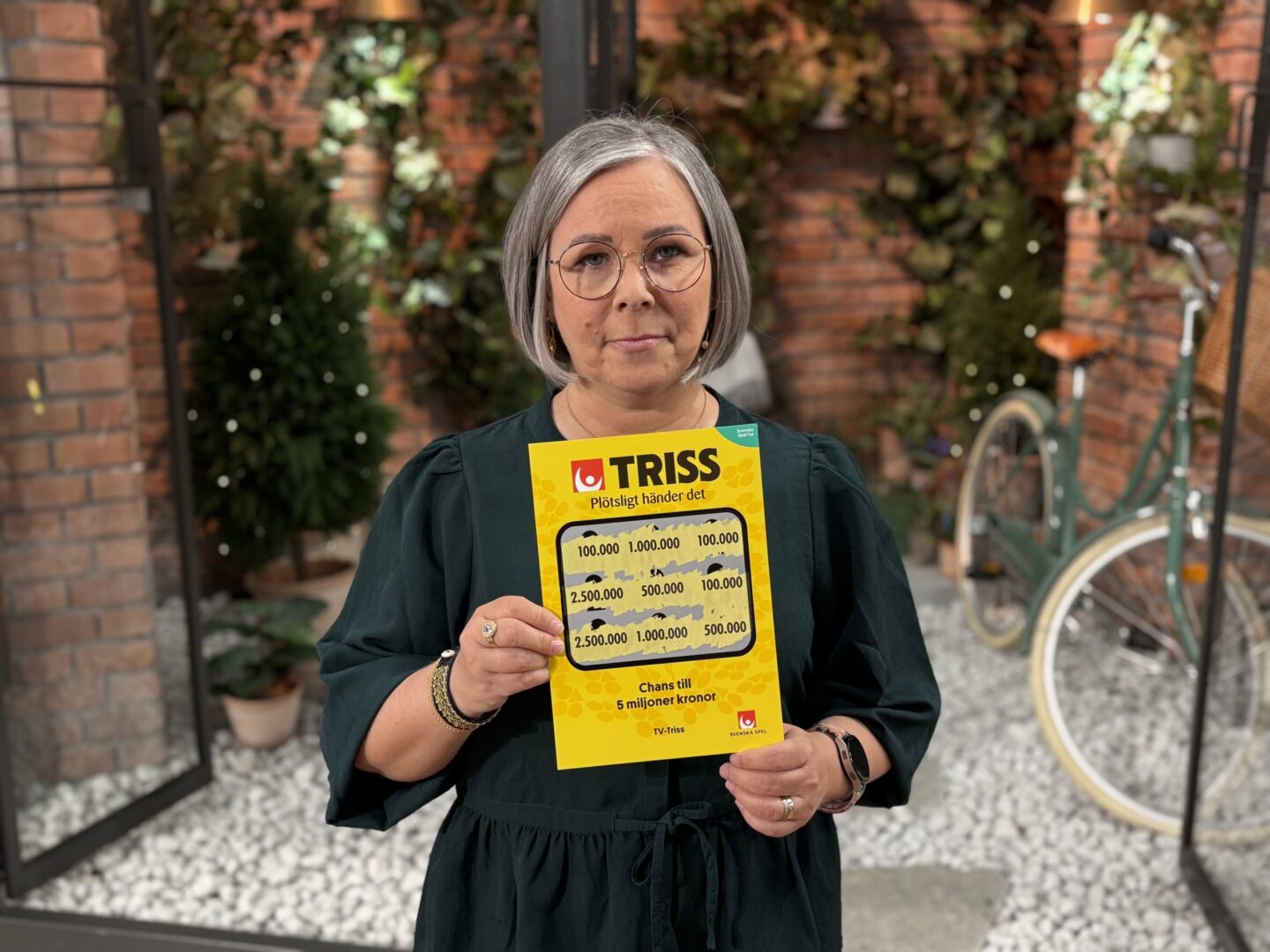 Teresé från Kiruna skrapade Triss i tv - vann 100 000 kronor