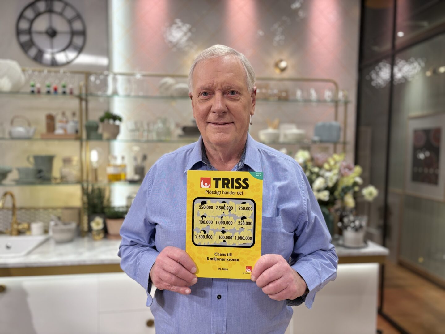 Thomas från Ljung skrapade Triss i tv - vann 250 000 kronor